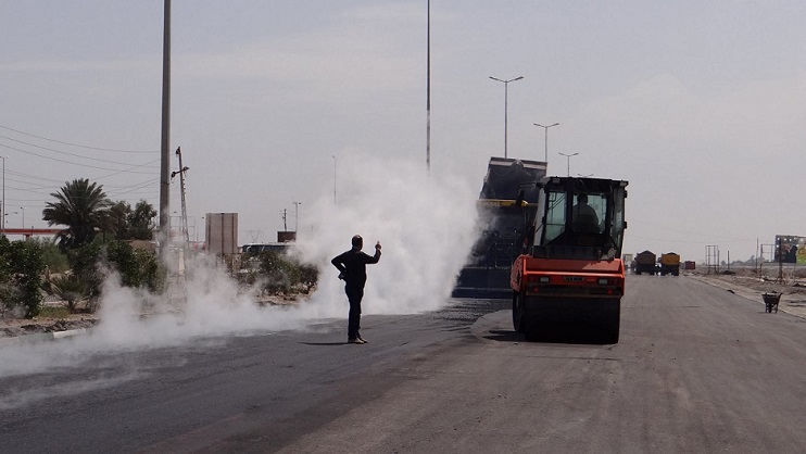 وزارة الاسكان والاعمار تشرف على انجاز مشروع طريق ( السماوة ـ الناصرية) وجسر الدراجي بكلفة تجاوزت 27 مليار دينار.
