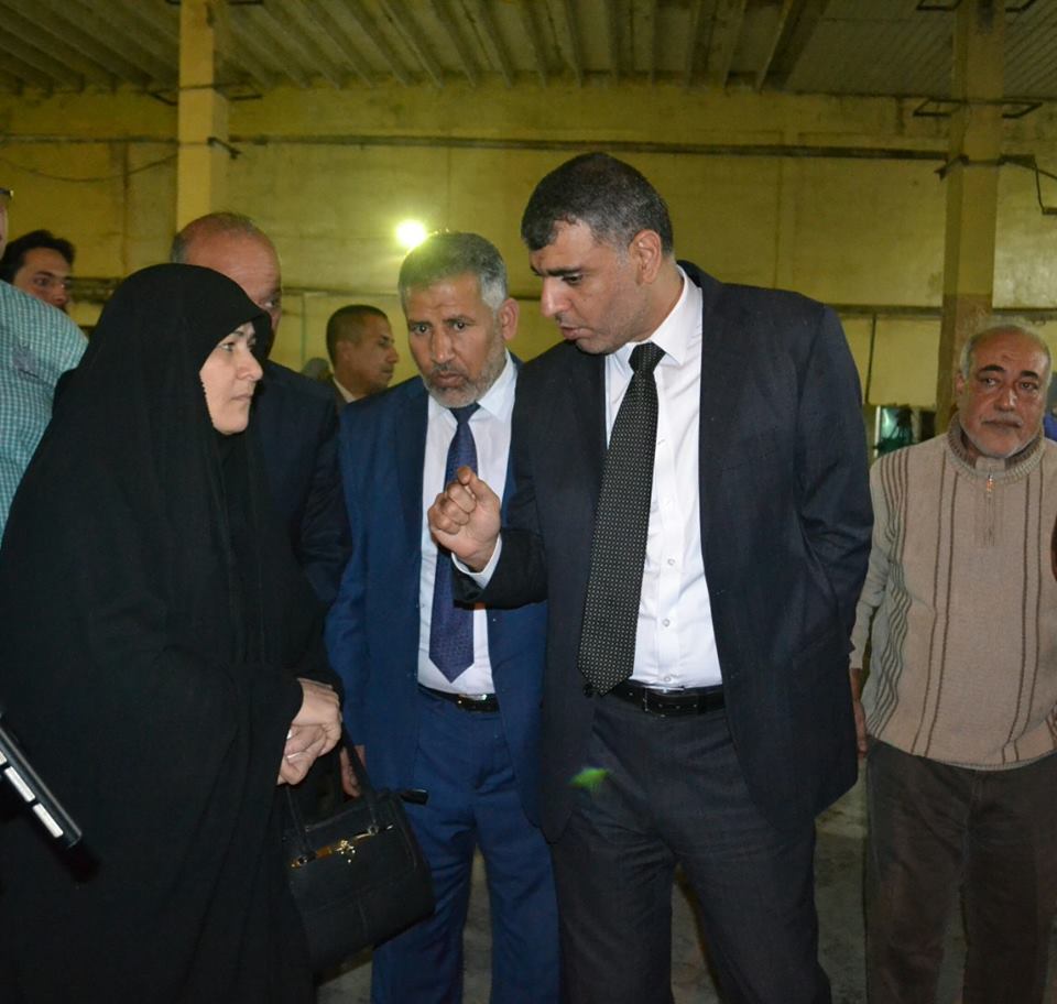 وزير الصناعة يفتتح محطة كهربائية خاصة لمعمل اسمنت كربلاء