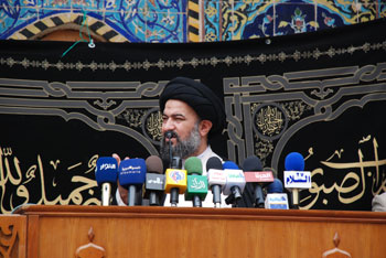 السيد الصافي يحث المسؤولين على تكثيف الجهود لاعمار كربلاء ويحذر من تبديد رواتب الحماية الاجتماعية