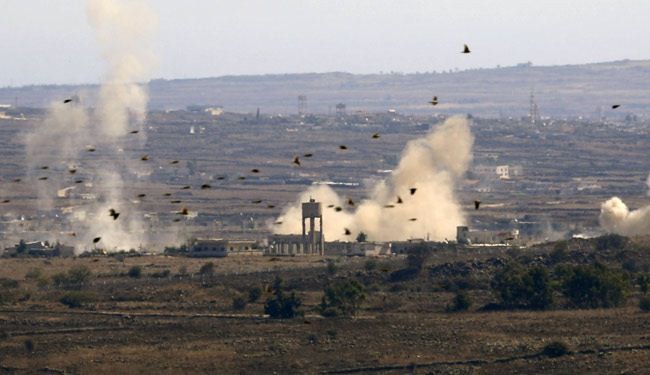 بعد استشهاد عدد من قيادات حزب الله :قصف مواقع اسرائيلية  في الجولان