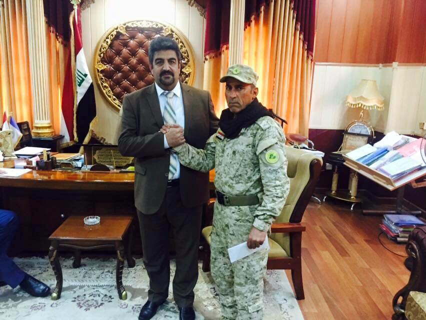 مسيحي واب لشهدين ضمن فصائل الحشد الشعبي  في جامعة واسط