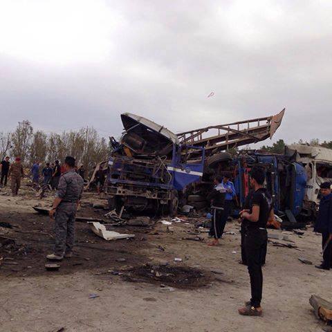 ثمانية قتلى وجرحى في حصيلة انفجار الشاحنة بالبصرة