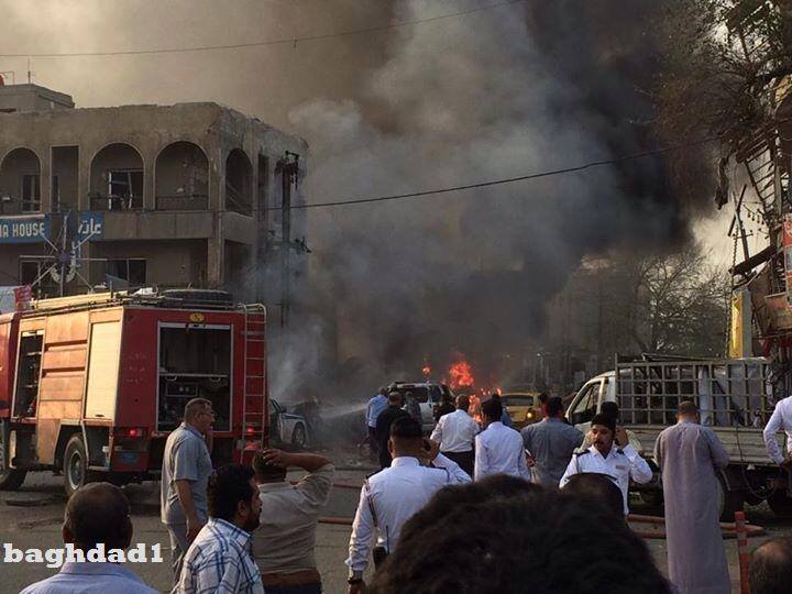 صور حصرية من تفجير الكرادة الارهابي