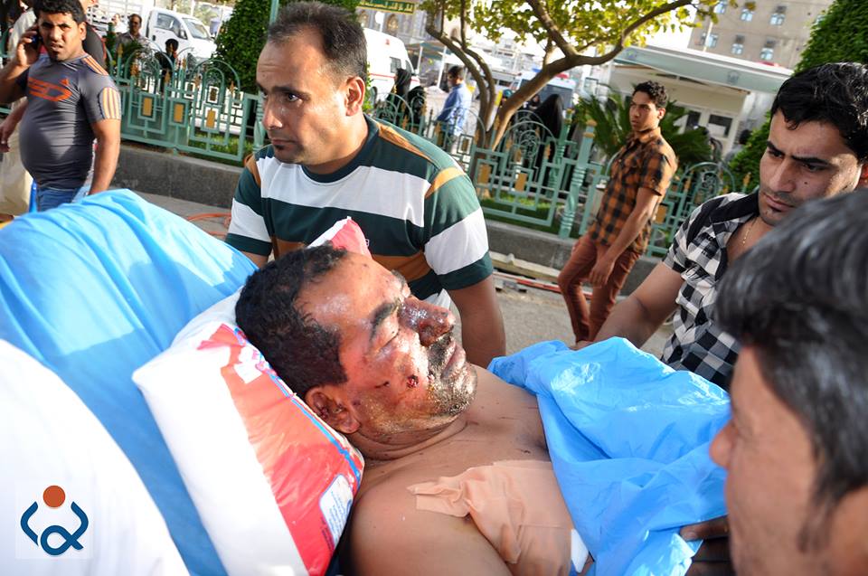 جرحى معارك بيجي يتعالجون في سفير الحسين +صورة