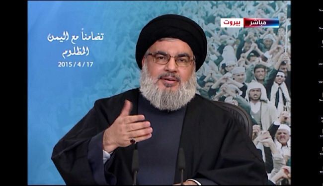 السيد حسن نصر الله :العدوان السعودي على اليمن لأهداف سياسية وقرارات مجلس الامن لا قيمة لها