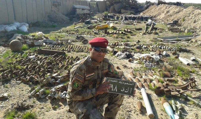 العثور على 45 سيارة تحمل أرقاماً أردنية وسعودية في منطقة حي الضباط بالفلوجة