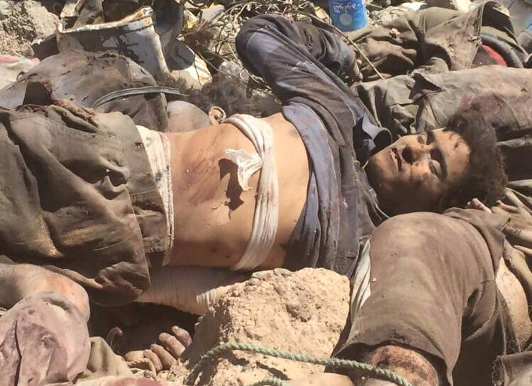 بالصور:حصاد ابطال العراق للدواعش في اول دخول لهم شرقي مدينة الرمادي