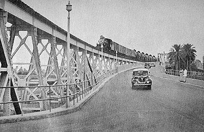 صورة ارشيفية نادرة لجسر الصرافية عام 1950