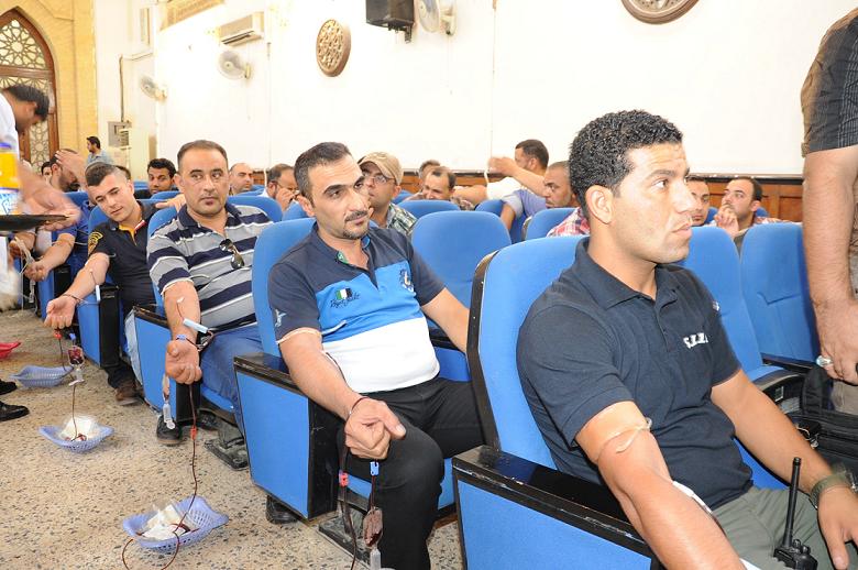ديوان الوقف الشيعي ينظم حملة وطنية كبيرة للتبرع بالدم دعما للقوات الأمنية والحشد الشعبي