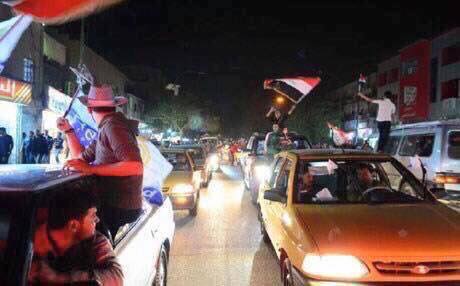 بالصور :بغداد تحتفل بتحرير الفلوجة