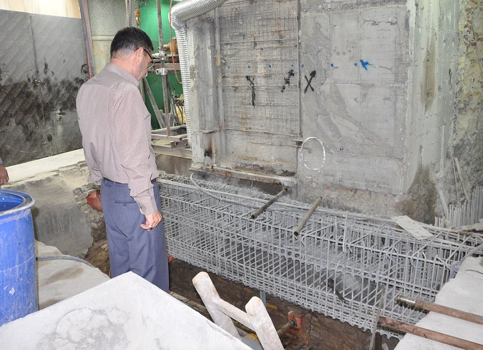 كرامات الإمام الحسين تتجلى بقبته التي تزن أكثر من (1000) طن وتقف على أعمدة  أساسها طين(مصور)