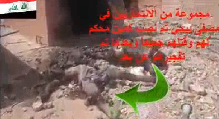 شاهد بالفيديو :كمين عراقي يقتل 10 دواعش اثناء هجومهم على مصفى بيجي