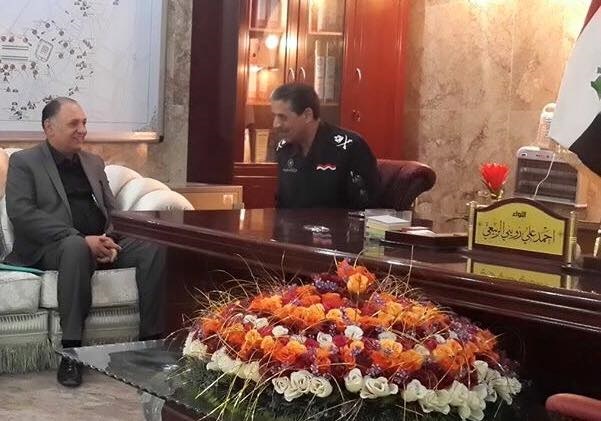 رئيس فرع نقابة الصحفيين بكربلاء يلتقي بقائد شرطة المحافظة والاخير يوجه بتسهيل عمل الصحفيين