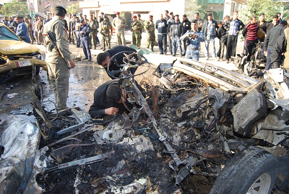 عاجل ... كربلاء تشهد انفجار سيارة مفخخة شمال مركز المدينة