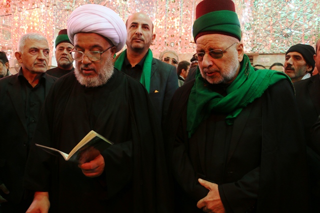 ممثل المرجع السيستاني يزور مرقد امير المؤمنين الامام علي بن ابي طالب بالنجف
