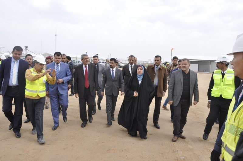 برلمانيو البصرة يزورون مشروع ميناء الفاو الكبير: انجاز 97% من كاسر الامواج الغربي+صور