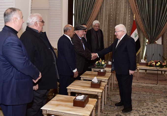 رئيس الجمهورية فؤاد معصوم يدعو إلى إنصاف رواد الرياضة والاستفادة من خبراتهم