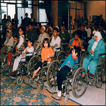 وضع حجر الاساس لمشروع تأهيل المعاقين في محافظة كربلاء