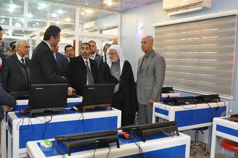 رئيس ديوان الوقف الشيعي يزور كلية الإمام الكاظم (ع) ويفتتح المبنى الجديد لقسم الإعلام