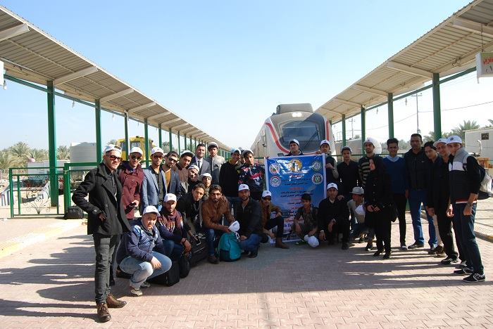 انطلاق رحلة عبر القطار من بغداد إلى كربلاء تضم 100 شابا عراقيا من طوائف متعددة