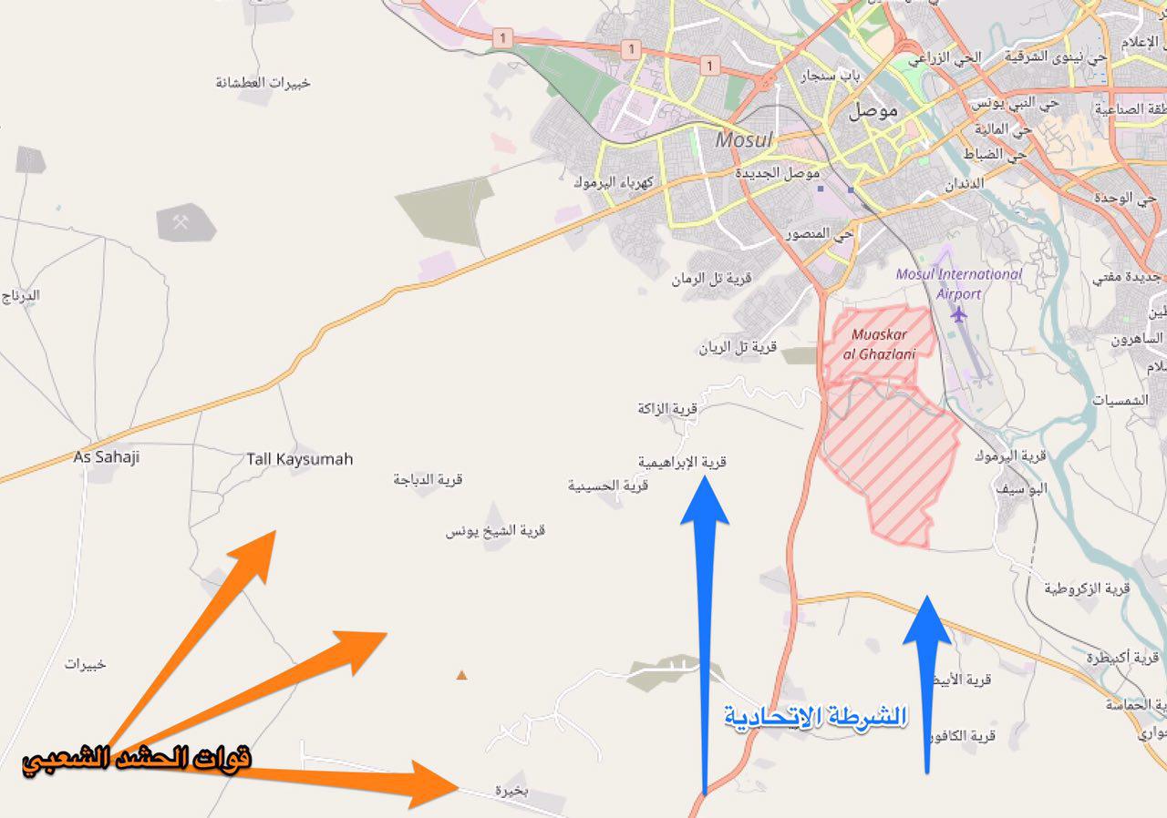 يارالله: فرقة العباس القتالية تصل الى مشارف سلسلة جبال عطشانة غربي الموصل