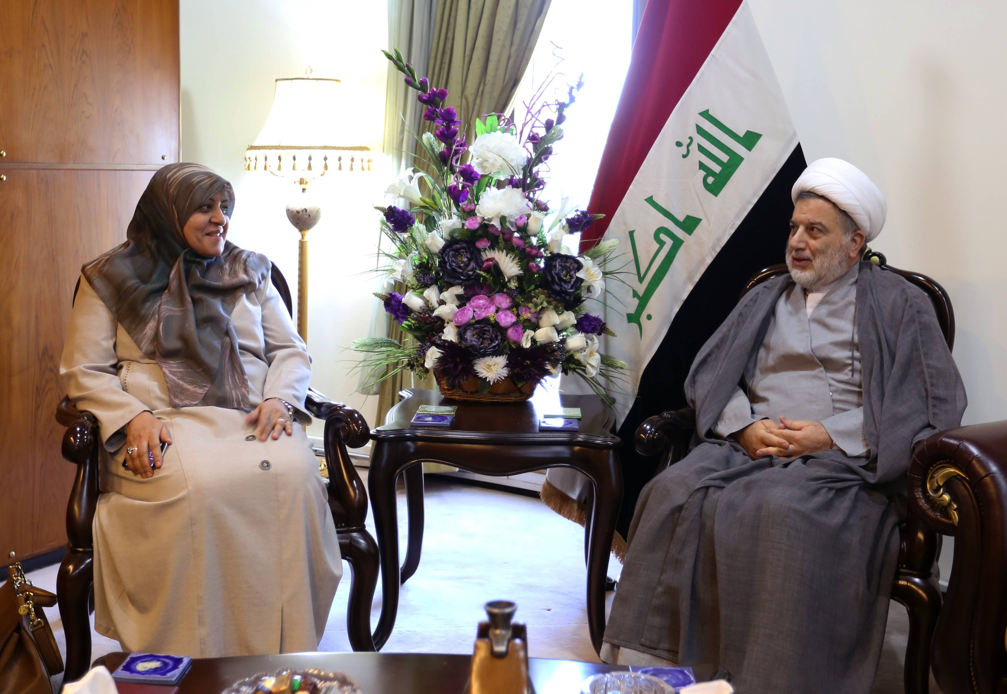 الشيخ د. حمودي يدعو وزارة الصحة لمواصلة دعمها في علاج جرحى الحشد والقوات الأمنية ويعتبر ذلك جزءاً من الجهد الحربي