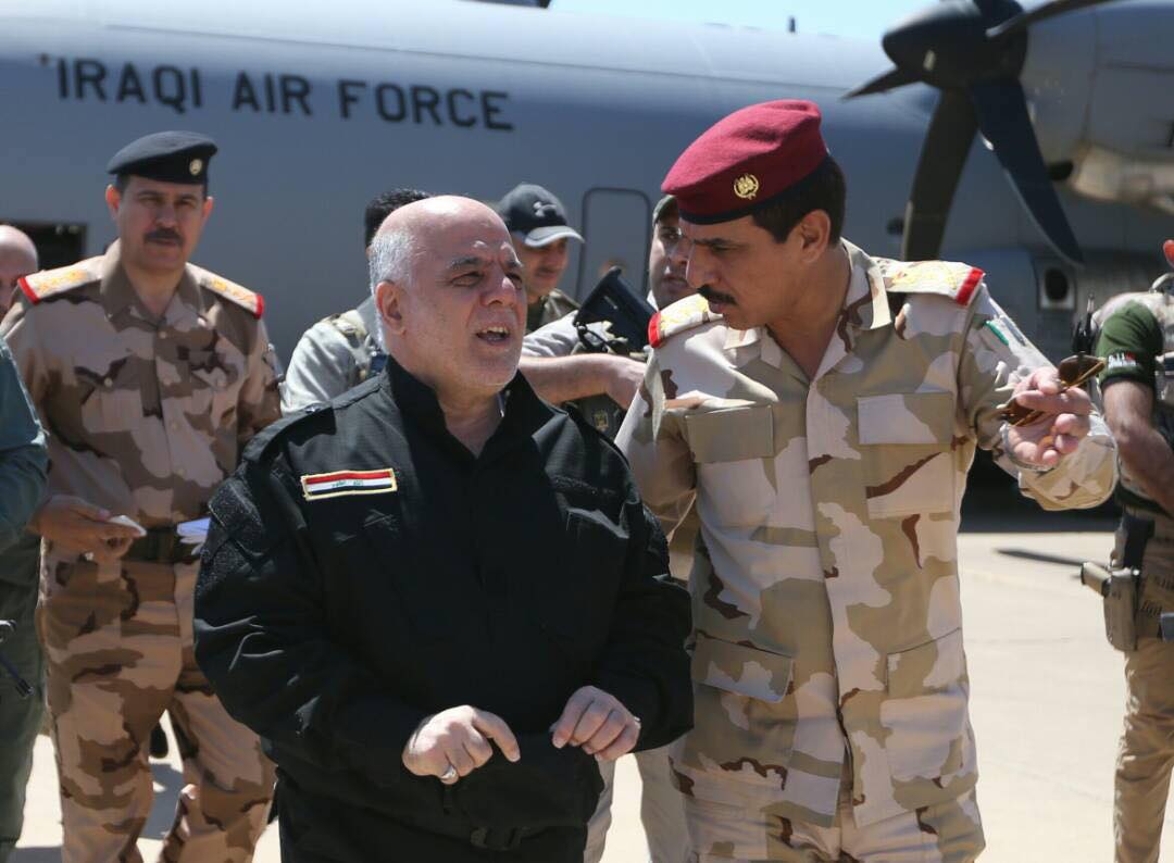 بالصور: العبادي يصل الموصل