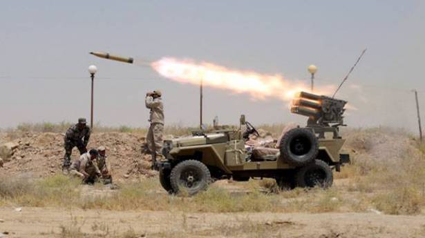 الحشد الشعبي :مدافع وصواريخ تنصب بأتجاه الفلوجة