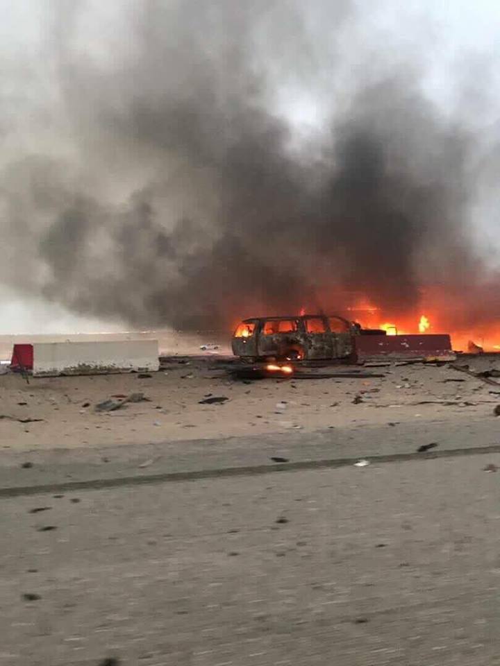 بالصور: شهداء وجرحى بانفجار سيارتين مفخختين بالبصرة