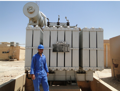 كربلاء :استبدال محولة  كهرباء  سعة (5) ميكا بأخرى سعة 10 ميكا  في قضاء عين التمر لتحسين الطاقة  الكهربائية