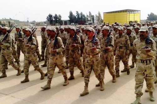 شاهد اضخم استعراض عسكري تشهده كربلاء المقدسة استعدادا لقتال الارهاب وتحرير الموصل