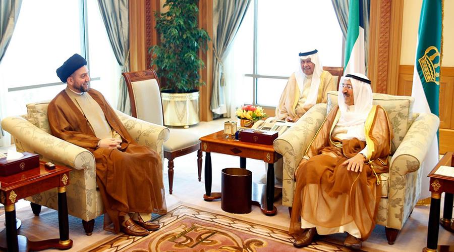 السيد عمار الحكيم يلتقي امير الكويت