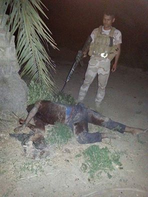 شاهد بالصورة كيف قتلت حماية مصفى بيجي قائد الجناح العسكري لجرذان داعش ومخطط الهجوم على المصفى