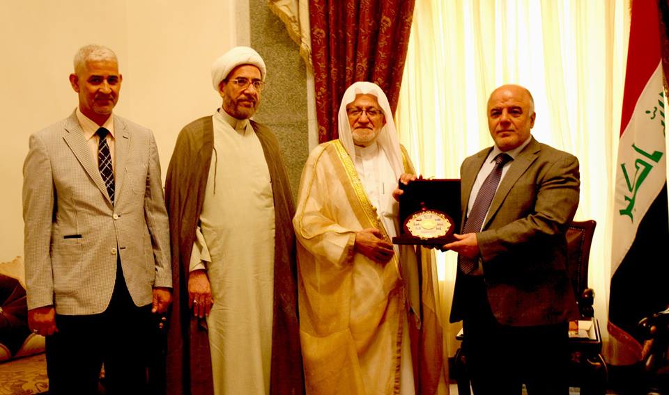 رئيس ديوان الوقف الشيعي يلتقي دولة رئيس الوزراء المكلف الدكتور حيدر العبادي