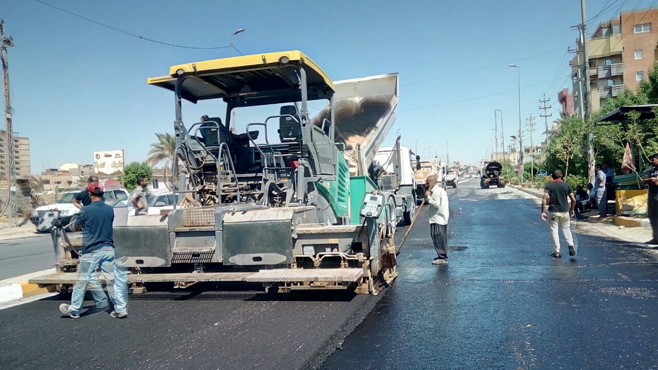 بلدية كربلاء تشتري 1200 طن من مادة الاسفلت بمبلغ 90 مليون دينار لمعالجة المطبات في الشوارع