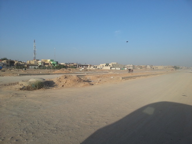 شاهد بالصور :مشاريع  متوقفة عن العمل في كربلاء لاسباب مجهولة