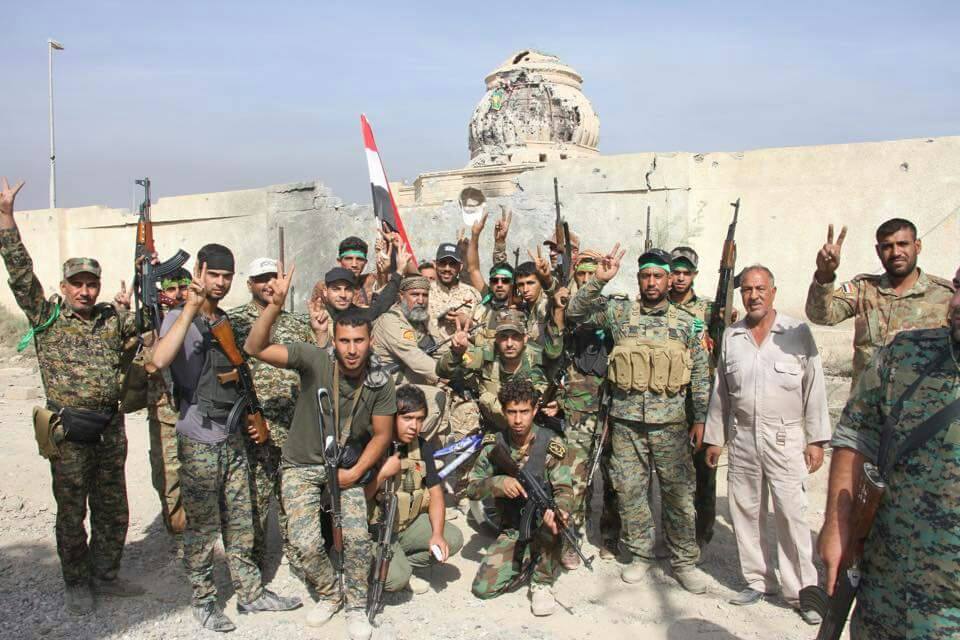 بالصور: جامع الفتاح وسط قضاء بيجي بعد تحريره على يد ابطال لواء علي الاكبر