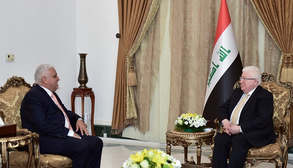 الرئيس معصوم يستقبل فالح الفياض