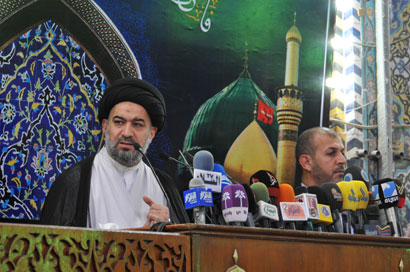 الصافي من الحرم الحسيني :لا مجال لنا للخروج من أي مأزق إلا بتحكيم منطق الحكمة والعقل والجلوس لغرض التفاهم