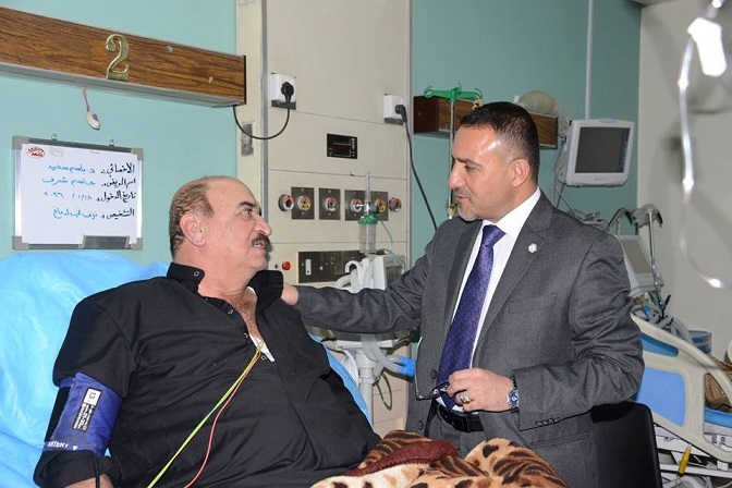 بالصورة:الفنان الكوميدي جاسم شرف يدخل العناية المركزة بسبب جلطة بالدماغ