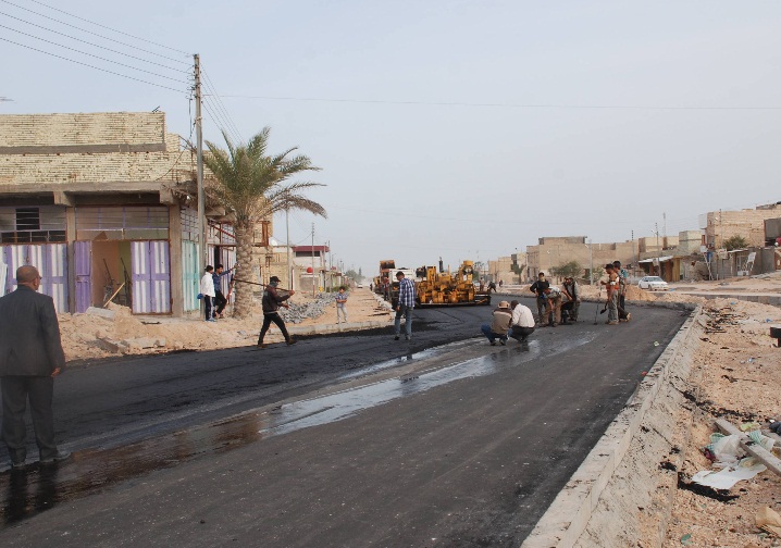 بلدية كربلاء :انجاز نسبة 75% من مشروع الشارع الفاصل بين حي السلام والصمود  باكثر من 2 مليار دينار