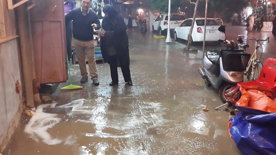 بالصور :الامطار الغزيرة تضرب كربلاء مساء الخميس