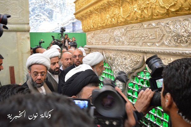 بالصور :افتتاح ضريح السيد ابراهيم المجاب الجديد وسط حضور زوار المرقد الحسيني الطاهر