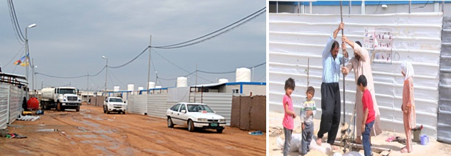 دائرة ماء كربلاء ترد على خبر يخص النازحين :الازمة المالية وراء عدم ايصال المياه لمخيم النازحين