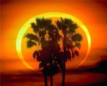 الارض تشهد اليوم كسوفا حلقيا للشمس يعرف بـ{حلقة النار}