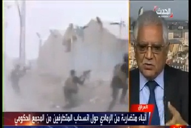 ‫‏بالفديو‬ : اللواء وفيق السامرائي قتال داعش لايكون قتالا عشائريا والحشد الشعبي هو الحل الوحيد لانقاذ الانبار منهم