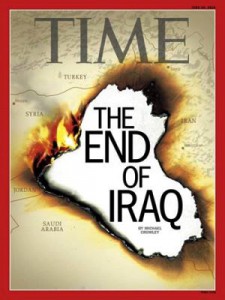 مجلة تايم الامريكية تضع صورة مأساوية للعراق في غلافها الرئيسي