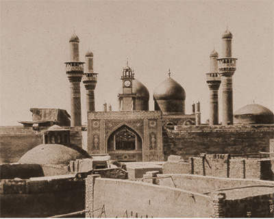 صورة ارشيفية نادرة لقباب الكاظميه التقطت عام  1925