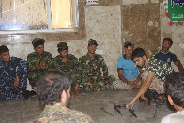 منظمة بدر في كربلاء تقيم 6 دورات تدريبية قتالية لمتطوعي الحشد الشعبي