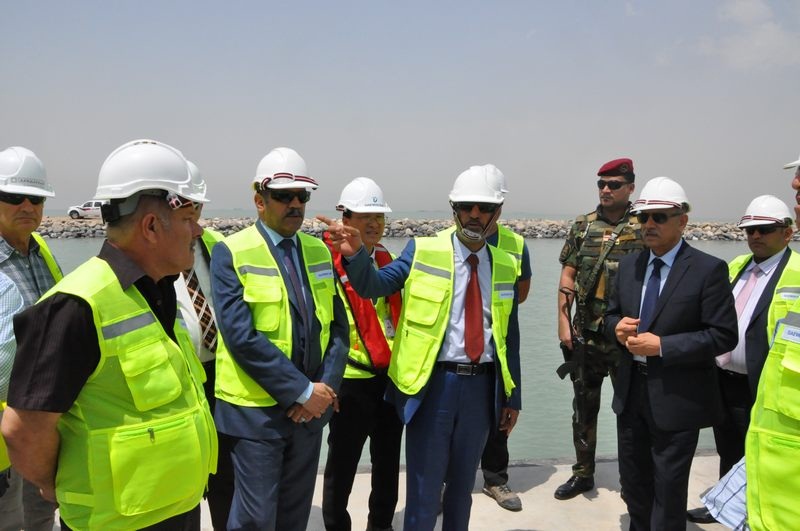 وزير النقل الجديد يصل ميناء الفاو